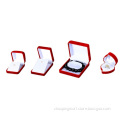 red velvet plastic ring box